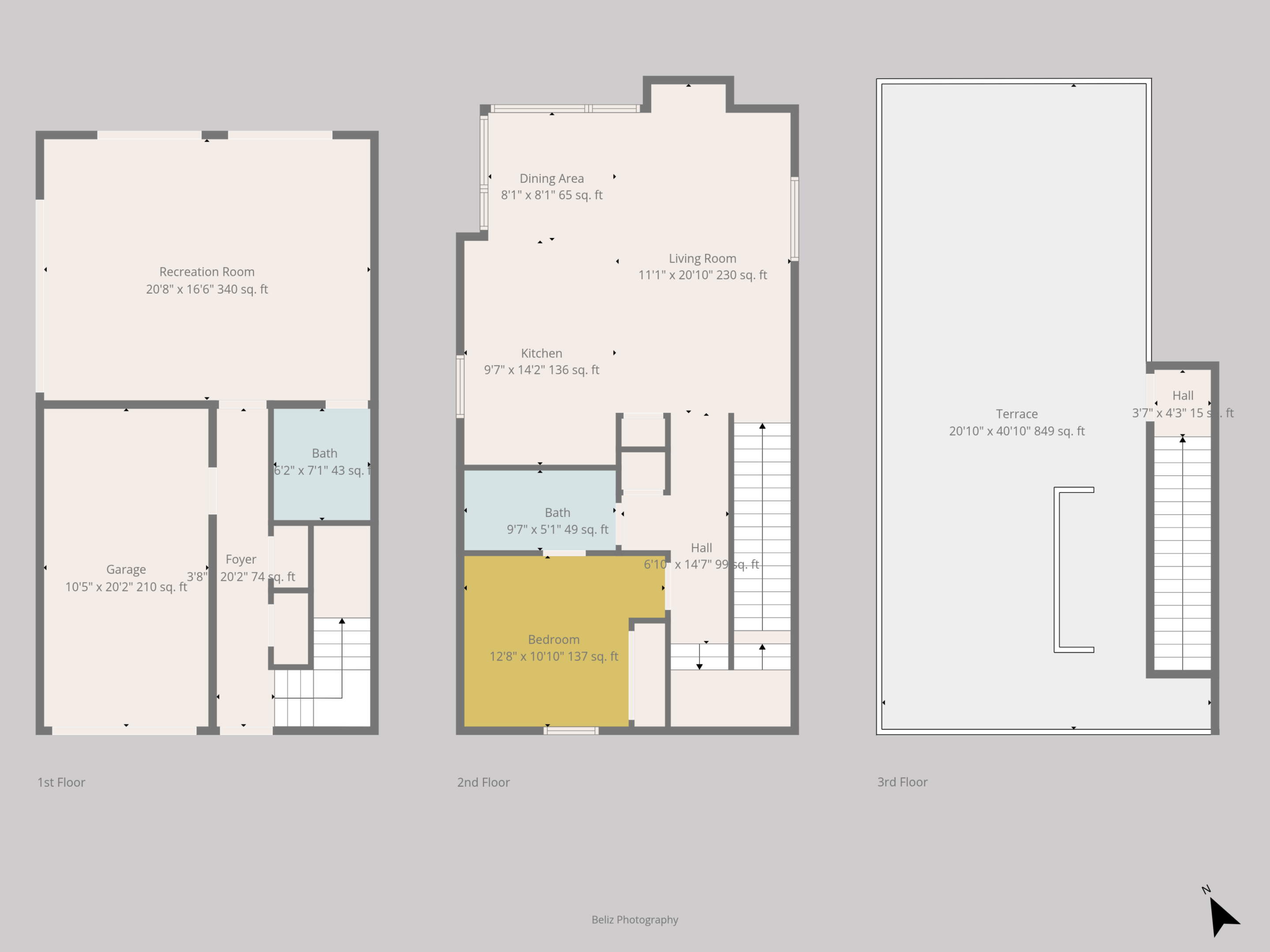 The Towns On Elm - Floorplan - 1Bed 1.5Bath Live/Work - Kennewick