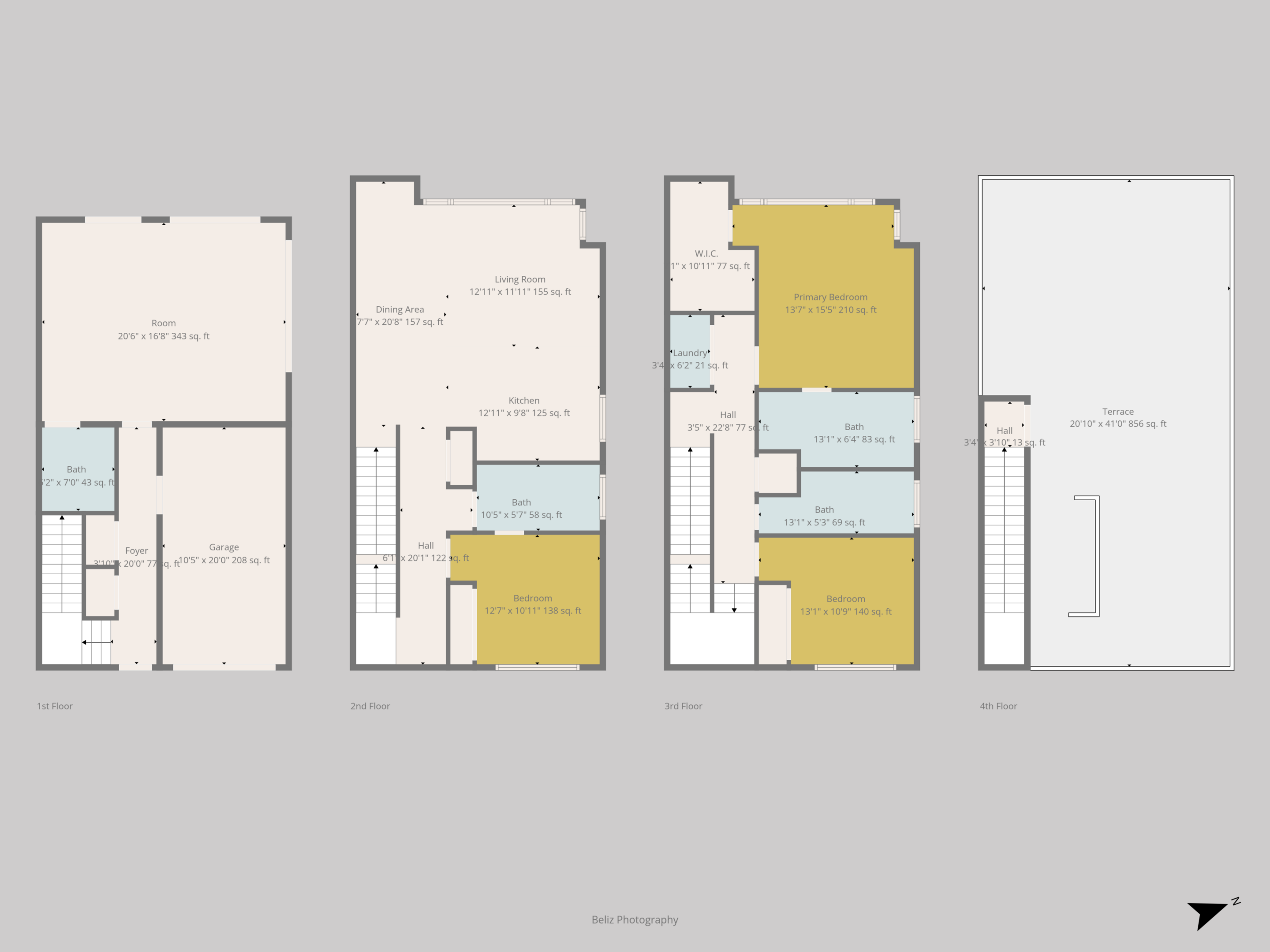 The Towns On Elm - Floorplan - 3Bed 3.5Bath Live/Work - Kennewick Washington